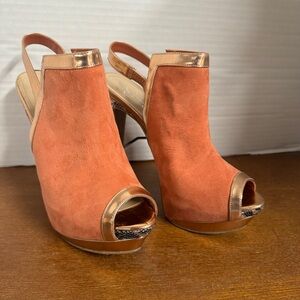 Jessica Simpson Peep-Toe Slingback Heels